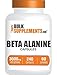 BULKSUPPLEMENTS.COM Beta Alanine Capsules - Beta Alanine Supplement, Beta Alanine Pills, Beta Alanine 3000mg - Gluten Free, 4 Capsules per Serving, 60-Day Supply, 240 Capsules