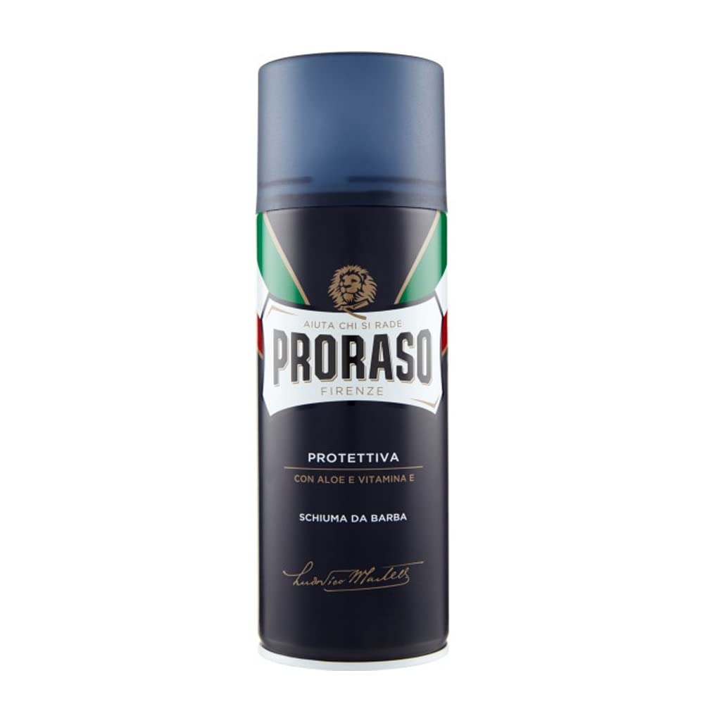 6x PRORASO Shaving foam creme seife Rasierschaum BLU Protettiva Idratante 400ml
