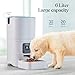 Smart Automatic Cat Feeder - 6-L Reliable Automatic Cat Food Dispenser with Display LCD Screen for Easy Set Up - (White)