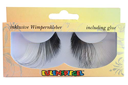 Eulenspiegel 000823 - Künstliche Wimpern, Black & White, , für Karneval, Mottoparty