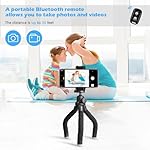 Ubeesize Phone Tripod, Portable and Flexible Tripods with Wireless Remote and Clip, Cell Phone Tripode Stand for Video Recording - Image 2