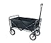 Produktbild GOJOOASIS Bollerwagen Transportwagen Ausziehbarer Griff Handwagen Transportkarre faltbar Gartenwagen Gerätewagen 360° Drehbar (Schwarz)