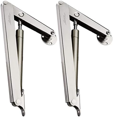 Douper 200N Gas Struts Heavy Duty Soft Close Lid Support Hinges Automatic Slow Lowering Safety Pneumatic Lid Lifters Gas Springs Pack of 2