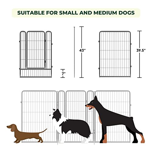 Fxw Aster Dog Playpen For Camping/Yard, Silver #TOP6
