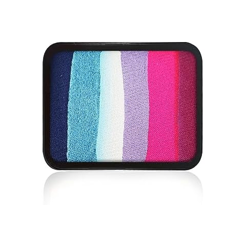 Kraze FX Face Paint Palette Refill - Spa Treatment (20 gm), Professional 1-Stroke Split Cake, Hypoallergenic, Non-Toxic, Water Activated Halloween Face & Body Painting Makeup Supplies for Kids Cover