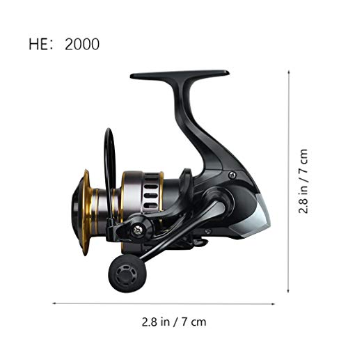 Carretel de pesca BESPORTBLE, molinete de pesca de metal esquerdo, direita, carretel de pesca para á