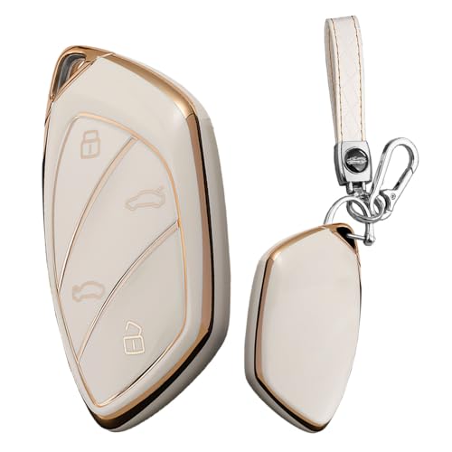 Coque de clé MG et Roewe beige pour protéger vos clés de voiture au quotidien