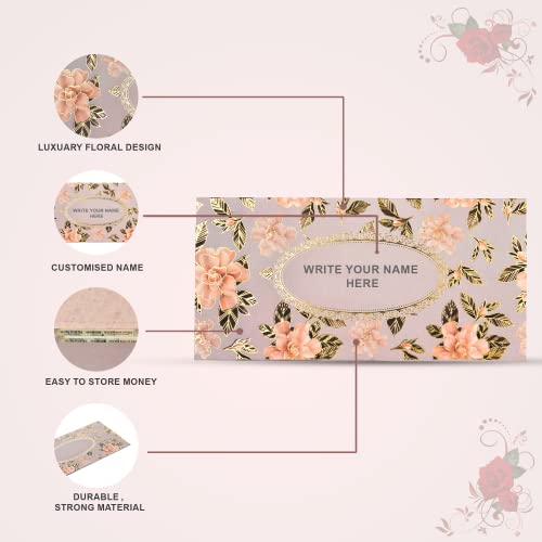 Image of Fonsie cash shagun fancy design envelopes pack of 50 for gifting money on wedding gift, baby shower, shagun, family gatherings(Purple).