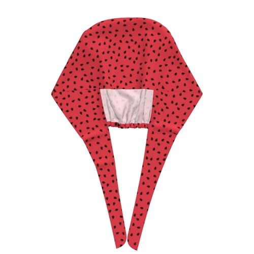 Image of Working Cap Scrub Cap with Sweatband Adjustable Unisex Women Tie Back Hat Nurse Surgical Caps