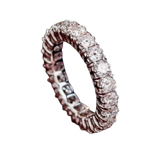 Bague pierre de naissance avril en moissanite pour un cadeau