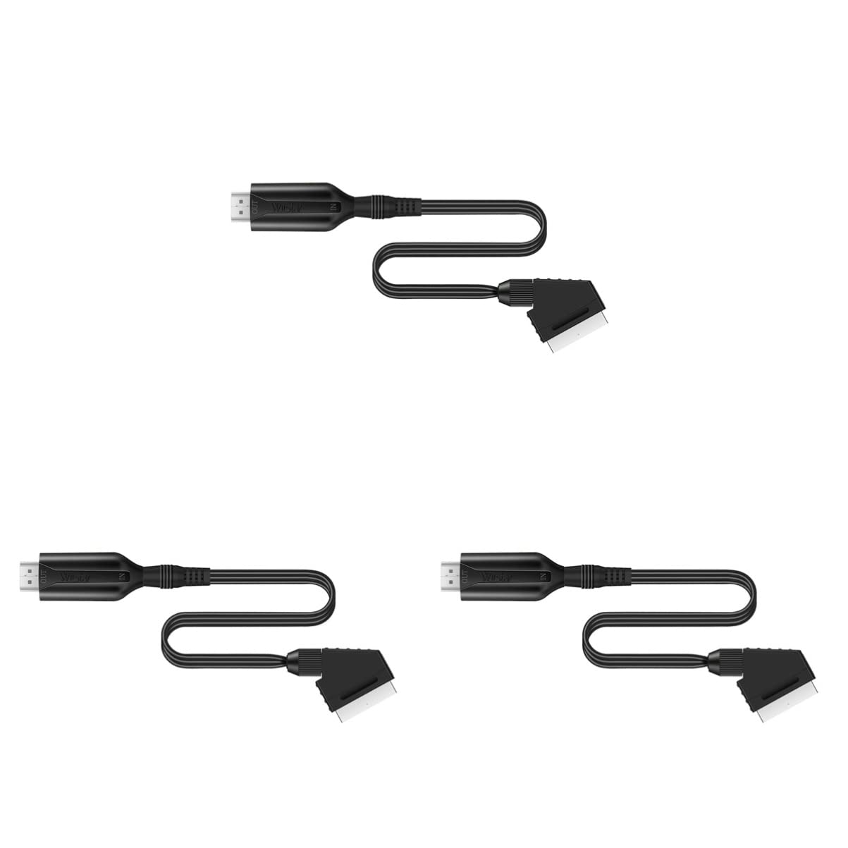 Convertisseur audio vidéo Scart résolvant l'incompatibilité des anciennes TV