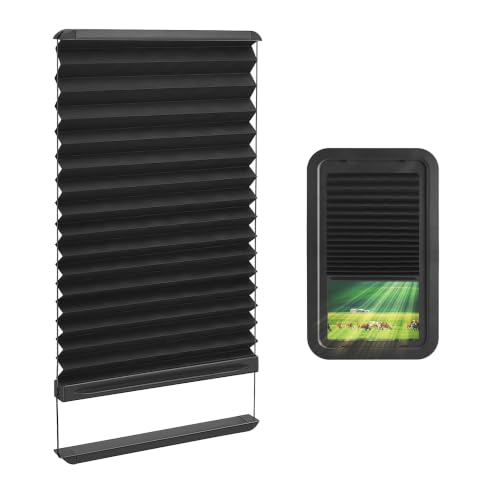 Image of RV Door Window Shade, 12 x 21 Inch, for Lippert Thin Shade Doors | Upgrade Light Blocking Fabric,Smooth & Easy to Pull