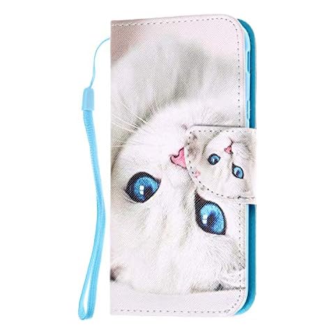 XTstore Case for Samsung Galaxy J3 2017, Cat PU Leather Protection Flip Cover Wallet Case Shockproof with Card Holder Protective Shell for Samsung Galaxy J3 2017 Cover
