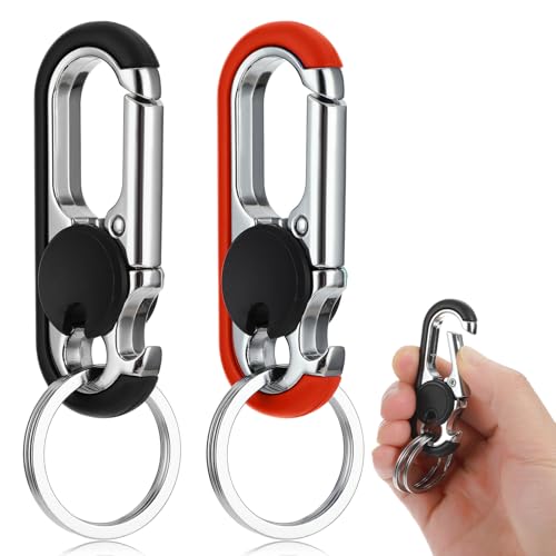 Image of Ouligay 2PCS Mens Keychains for Car Keys Heavy Duty Key Ring, Multi-functional Bottle Opener Keychain for Men, Anti-Loss
