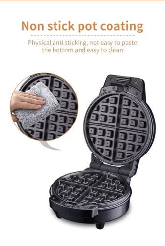 Miniatura 5 de Baotkere Máquina De Hacer Donuts, Máquina De Sándwiches De Waffle Eléctrica De Tres En Uno, Pastel De Bocadillos De Dibujos Animados Con Tres Placas No Pegajosas Intercambiables Y Desmontables