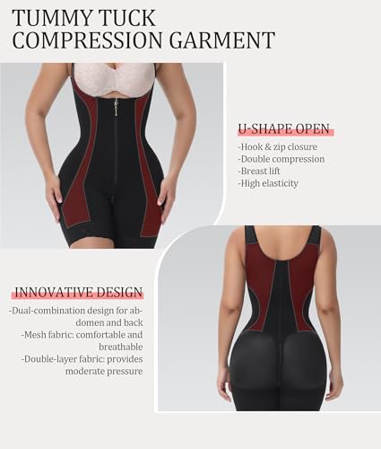 Image of M MYODRESS Fajas Colombianas Moldeadoras Shapewear for Women Body Shaper Tummy Control Post Surgery Compression Garment