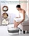 Nekteck Foot Soaking Tub Collapsible Bucket for Foot Bath Soak Tub, Foot Basin Foot Soaker with 138 Acupressure Nodes and Pumice Stone for Feet Massager Pedicure Foot Spa, Gifts for Men Women Dad Mom