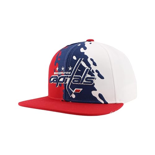 Image of ZHATS NHL Unisex-Adult NHL Officially Licensed Adjustable Snapback Hat Flat Bill Z11 Retro Paintbrush
