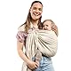 Boba Ring-Babytragetuch für Neugeborene – Leichtes und atmungsaktives Babytragetuch, Babytragetuch für gesunde Hüften, Babytragetuch zum Tragen auf der Vorderseite oder auf der Hüfte (Pampas)