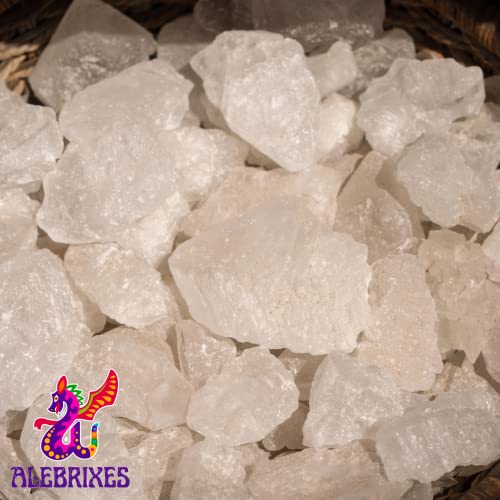 Piedra de alumbre natural en bloques blancos miniatura 5