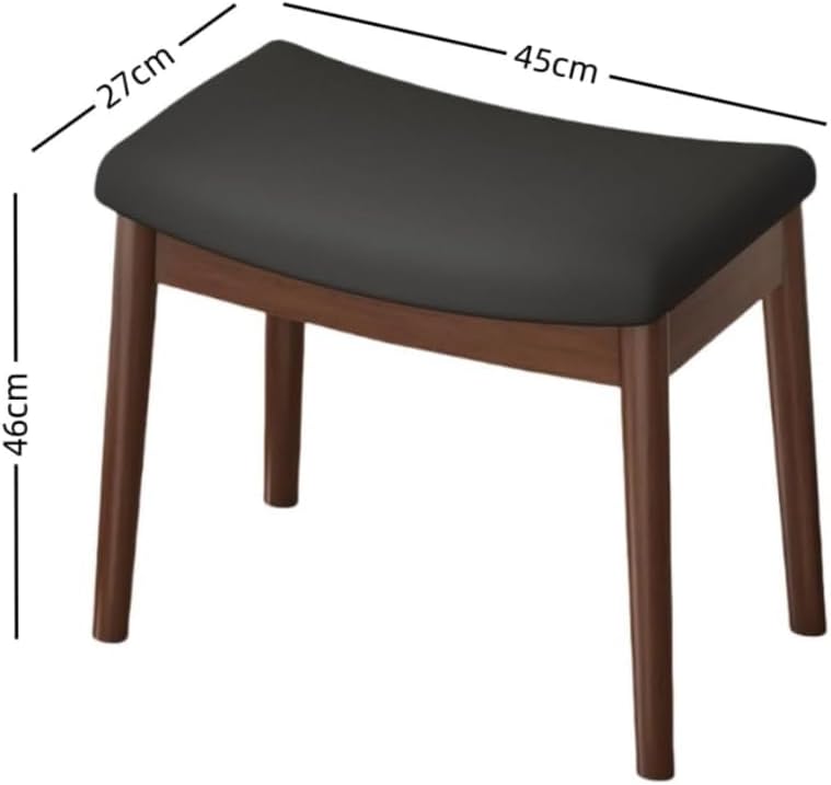 Jingshihaisu ドレッシングテーブルチェア 化粧スツールサ ドル 無垢材 椅子 鏡台 組み立て簡単 女の子の寝室のドレッシ