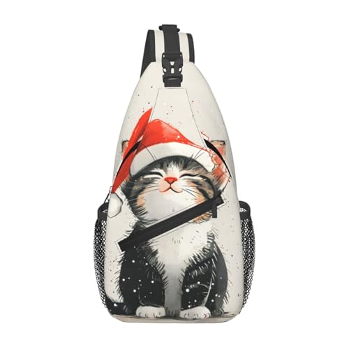 Bolso bandolera con diseño de gato para mujer y hombre