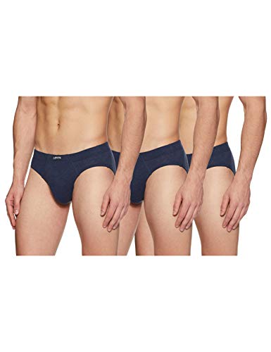 Image of Levi's 011 Comfort Brief for Men | 100% Pure Cotton | Breathable | Durable | Anti-Roll Waistband | Extra Supportive Gusset | Dual Layer 3D Pouch | Tagless & Zero Irritation Comfort | Pack of 3