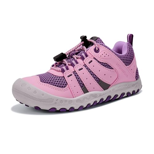 Mishansha Zapatos Senderismo Niño Zapatillas Deportivas Niña Bambas Montaña Calzado Tenis Running Trekking Rosa 31