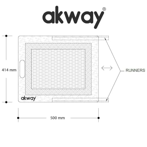 Image of AKWAY PVC wicker basket for modular kitchen | pvc wicker basket for Kitchen | Pull Out Basket for Onion, Potato, Fruits (With Partition, 16.3 inchW x 20 inchDx 4 inchH)