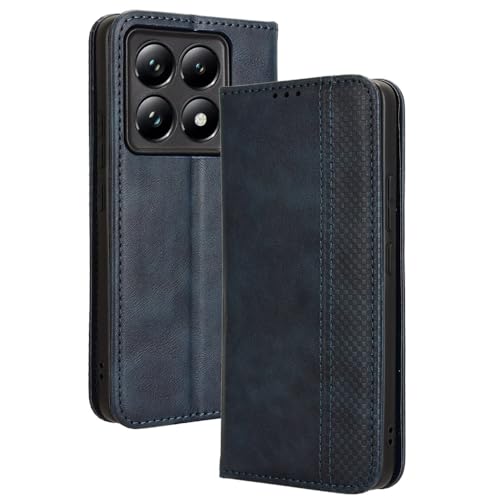 WBWONE Leather Folio Cover for Xiaomi 14T Pro 5G Case