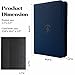 Premium Zip Card Binder, Fabmaker 9 Pocket Trading Card Binder, PU Cover Zipper Card Collection Album, Sturdy 360 Side-Loading Card Folder Holder for Game & Sports Cards, Navy Blue