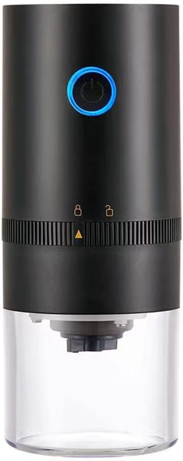 Portable Coffee Grinder Electric Home Outdoor Blenders Profession Adjustable Beans Grinding(D)