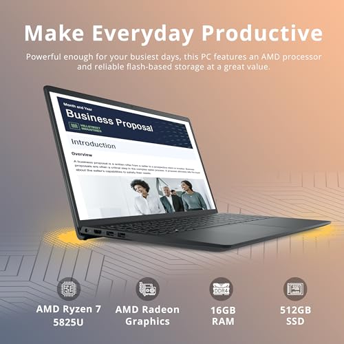 Image of Dell Inspiron 15 3535 15.6 inch Touch FHD Ryzen 7 7730U 16GB 512GB SSD Win 11 H WTY