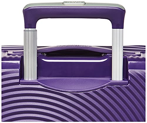 American Tourister Curio Hardside Luggage With Spinner Wheels, Purple, Checked-Medium 25-Inch #TOP6