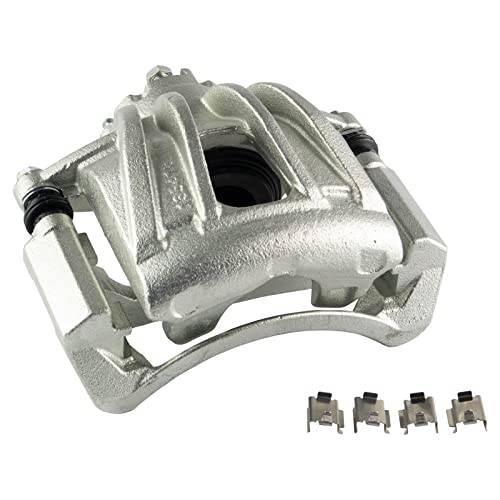 Image of TRQ Front Left Brake Caliper w /Bracket Drivers Side