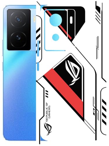Image of AtOdds - Full Body Back Screen Guard Protector Film - Lamination Wrap Skin Sticker Compatible with IQOO Z7 (5G) | Scratchproof Matte Finish (RogRed)