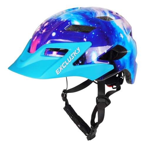 Image of Kids Helmet, Exclusky Kids Bike Helmet Adjustable Safety Lightweight Children Bicycle Helmet for Kids Skating Cycling Scooter Boys and Girls Bicycle Helmets Ages 5-8-14