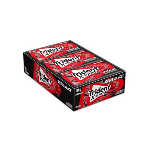 Trident Chiclete Fresh Cereja Ice Com 21 Unidades