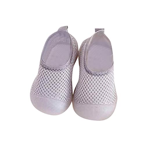 Boys Girls Low Heel Shoes Toddler Kids Infant Newborn Baby Boys Girls Summer Shoes Solid Soft Soles (Grey, 20 Infant)