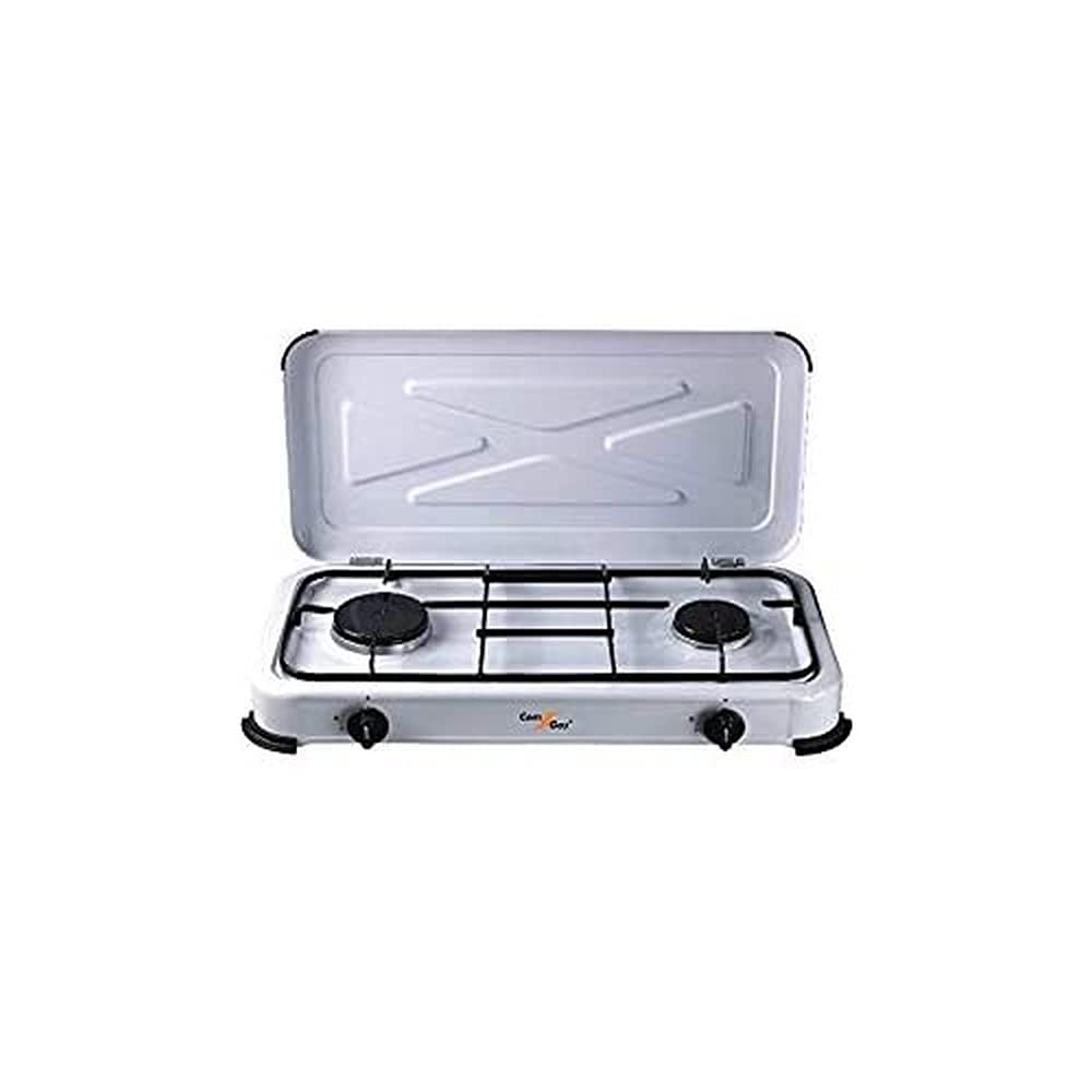 Com Gas BG02BM - Cocina 2 Fuegos con Tapa