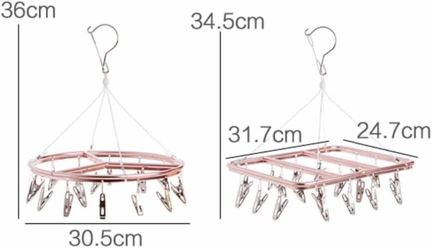 17/20 Clip Stainless Steel Portable Socks Clothespin Useful Clothes Rack Wardrobe Storage Hanger(D)