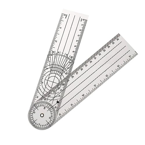 VILLCASE Goniometer Angle Ruler Digital Medical Goniometer for Physical Therapists Pvc Medical Rotatable Design