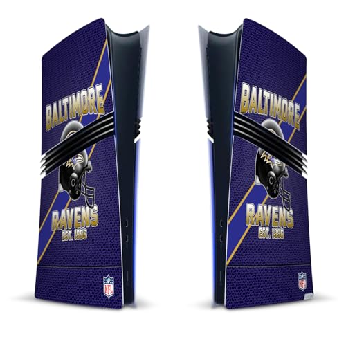 Autocollant Baltimore Ravens PS5 Pro Skin de Jeu Vinyle pour Personnaliser votre Salon Gaming