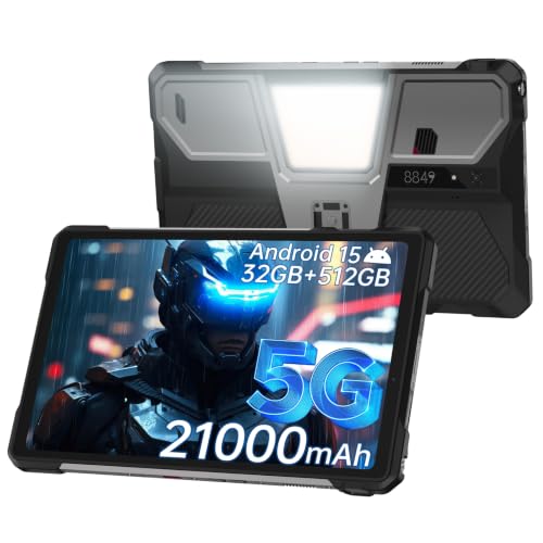 8849 Tank Pad Rugged 10.95 5G Tablet with Projector