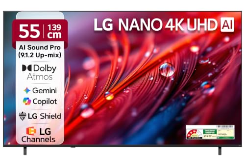 Image of LG 139 cms (55 inches) U8 AI Series 4K Ultra HD (3840 x 2160) Smart webOS LED TV 55NU870BPLA 2026