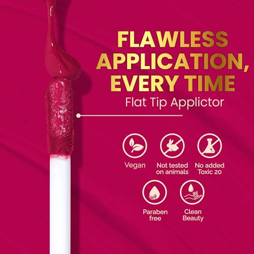 Image of Parul Garg Beauty Silk Matte Liquid Lipstick | Long-Lasting & Smudge-Proof | Soft Matte Finish | Vegan & Clean Beauty | Hydrates with Shea Butter & Vitamin E (Juliet Rose, 3ml)