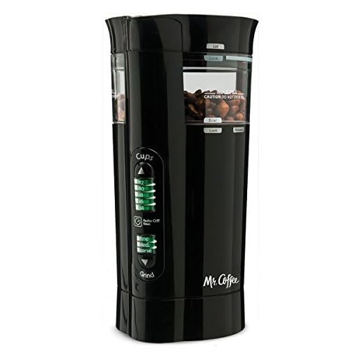 Mr. Coffee 12 Cup Electric Coffee Grinder with Multi Settings, Black, 3 Speed - IDS77