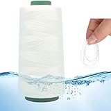 1000m Water-Soluble Thread Spool,Water Soluble Yarn Dissolves Quickly in Water,White Dissolvable Thread,Biodegradable Eco-Friendly Quilting,for Clothes Security Labels,Anti-Theft Labels,Security Tags