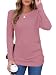 MOLERANI Women's Casual Long Sleeve Round Neck Loose Tunic T Shirt Blouse Tops