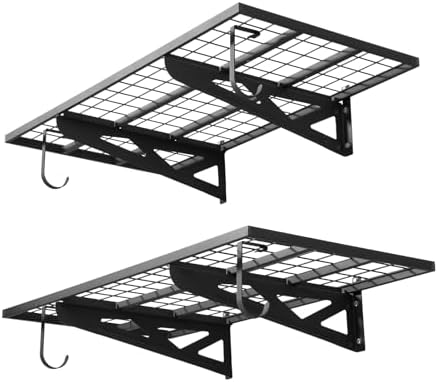 VEVOR Estantería de Pared de Acero Resistente 610x1219 mm Carga 1...